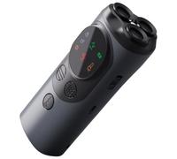 Chewtoyo Répulsif à ultrasons à trois têtes pour chiens, couverture à 360°, charge rapide, indicateur LED, lampe de poche à 3 modes, dispositif portable dissuasif pour dressage de chiens, gris