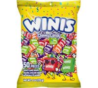 Chewy Candy Winis Original Variety Bag - Taffy Candy 50 pièces emballées individuellement - Sac de 118 ml Assortiment de bonbons de Pâques