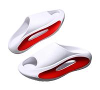 CHEWYZ Pantoufles à Semelle épaisse pour Hommes Femmes,Tenue de Mode d'été Décontractée Sandales,Sandales de Ménage Tendance,Bain Couples Chaussures de Plage Décontractée(Size:EU 48/49,Color:Blanc)
