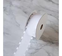 Chexin Ruban en tulle blanc 40 mm x 18 m avec cœurs, ruban cadeau en forme de cœur, ruban en organza pour voiture, mariage, fête, Noël, décoration de voiture, décoration de cheveux, blanc