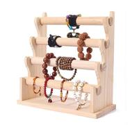 CHEXIY Bois massif 4 couches chain bracelet présentoir, bijouterie bijouterie de détail montre présentoir bijoux props (4-étages)