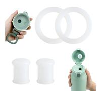 Cheynn Lot de 4 accessoires pour chauffe-biberons, bouchons de protection contre les fuites, bouchons et joints d'étanchéité en silicone compatibles avec Momcozy 500 ml, chauffe-biberon portable sans