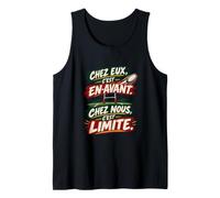 chez Eux C’Est en-Avant chez Nous C’Est Limite Humour Rugby Débardeur