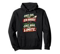 chez Eux C’Est en-Avant chez Nous C’Est Limite Humour Rugby Sweat à Capuche