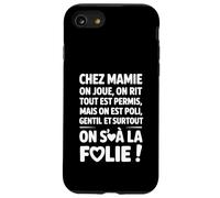 chez Mamie on Joue on Rit Tout Est Permis Humour Drôle Coque pour iPhone SE (2020) / 7/8