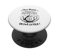 chez Mamie on Joue on Rit Tout Est Permis Humour Drôle PopSockets PopGrip Adhésif