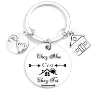 Chez Moi C'est Chez Toi Porte Clé Maison Cadeau Crémaillère Couple Originale