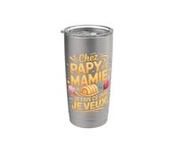 Chez Papy Et Mamie Je Fais Ce Que Je Veux Gobelet isotherme en acier inoxydable double paroi