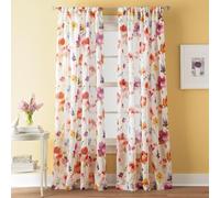 CHF Sabel Panneau de Rideau Simple à imprimé Floral Aquarelle avec Passe-Tringle, 213,4 cm, Multicolore