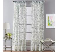 CHF Santa Barbara Rideau de fenêtre en Voile avec Passe-Tringle Vert 213,4 cm