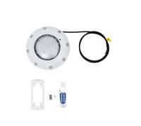 CHFUNE Éclairage de piscine LED 45 W ultra plat - Éclairage de piscine RVB - Changement de couleur - Projecteur sous-marin avec télécommande IP68 - Étanche - 12 V AC/DC
