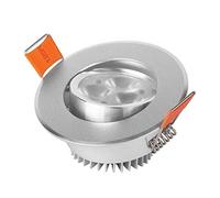 CHFYIJYHM Projecteur intégré intégré blanc ultra-mince de 3W, projecteur d'éclairage de LED décoration intérieure encastrée dans le panneau de plafond COB garniture de déflecteur de downlight moderne(