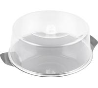 chg 9914-07 assiette de service et de conservation en acier inoxydable massif de 0,7 mm d'épaisseur avec couvercle incassable de