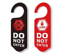 CHGCRAFT 2 paquet de Panneaux de Porte « Stop Do Not Enter » en Acrylique Gravé pour Bureau Maison et Réunion