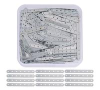 CHGCRAFT 200 barre D'Espacement Rectangulaire Tibétaine Antique à 7 trous en Platine Séparateur de Barre D'Espacement Connecteur pour la Production et la Connexion de Bijoux