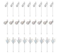 CHGCRAFT 27 épingle à Tête Nacrée Droite pour Bouilloire 3 styles Épingles à Coudre Épingles de Couturière Épingles à Tête Plate Décoratives pour Chapeaux et Gâteaux pour L'Artisanat Projets de Coutur