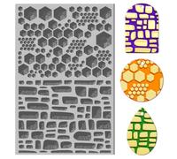 CHGCRAFT Feuilles de Texture en Argile Polymère à Motif Régulier Tapis de Texture en Argile Polymère en Caoutchouc Outil Utilisé pour la Fabrication D'Oreilles Colliers Artisanat