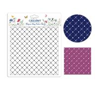 CHGCRAFT Tampon en Silicone à Texture de Grille en Dentelle Moules en Argile Polymère Outils de Texture D'Argile à Motifs Géométriques pour la Poterie en Argile la Fabrication de Boucles D'Oreilles