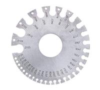 ChgImposs Jauge de fil rond en acier inoxydable pour mesurer l'épaisseur du fil - Outil métrique et impérial