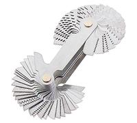 ChgImposs Jauge Filetage, Jauge à Pas, Jauge à Vis Métrique et Impériale et US SAE Whitworth 55 Degrés et Metrisch 60 Degrés Jauge de Pas de Filetage pour Mesure Industrielle