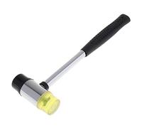 ChgImposs Maillet Souple à Double Face de 30 mm / 1,18 pouce, Marteau en Caoutchouc, Marteau en Nylon pour Fenêtre de Vitrage avec Tête Ronde et Poignée Antidérapante, Outil à Main de Bricolage