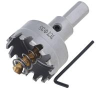 ChgImposs TCT - Trépan Scie-cloche en carbure de tungstène, 35 mm, multi-dents en alliage, soudage bout à bout, scie cloche TCT avec foret plaqué titane pour acier inoxydable/alliage