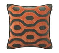 Chhatwal & Jonsson Housse de coussin Varanasi 50x50 cm Vert forêt-terre cuite