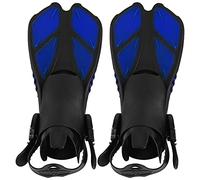 CHHELIHL 1 Paire de Palmes de Natation réglables en TPR à Talon Ouvert, Longues, pour la plongée en apnée (Maryland)