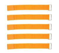 CHHELIHL Bandes élastiques de Course à 3 Pattes, 5 pièces, Bandes de Course de Couleur vive pour Enfants et Adultes, fête d'anniversaire, Carnaval, journée sur Le Terrain en Plein air (Orange)