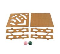 CHHELIHL Cat Interactive Puzzle Toy Box Mental Physical Exercise Composite Board Cat Maze Box Toy with Bell Ball for Indoor Cats