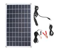 CHHELIHL Chargeur de panneau solaire 16W 18V silicium polycristallin USB DC double sortie panneau solaire Semi Flexible pour voiture de téléphone de voyage