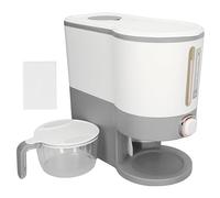 CHHELIHL Distributeur de riz, pour conteneur de stockage de céréales, pour seau distributeur scellé à sec de qualité alimentaire, pour riz millet riz noir orge, pour haricots (Petit gris clair)
