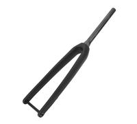 CHHELIHL Fourche avant en fibre de carbone, pour vélo, matériel 3K T800, axe traversant 100x12mm, diamètre 1-1/8 pouce, décalage de 45mm, frein à disque à montage plat, conception (Mat)
