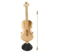 Chhelihl Golden Violin Figurine for Music Art Decor, Premium Home Office Buregs Affichage, Grande Taille 14,17 x 3,94 x 3,82 Pouces