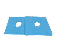 CHHELIHL Housse de Repose-Visage Jetable, Tissu Non Tissé, Respirant, Respectueux de la Peau, Hygiénique, Conception de Trous, pour Spa, Salon de Beauté, Hôtel (Bleue)