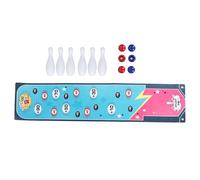 CHHELIHL Jeu de bowling de table pour enfants et adultes, ensemble de jouets éducatifs portables, jeux familiaux amusants avec 6 balles et quilles pour intérieur et extérieur