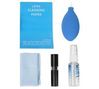 CHHELIHL Kit de nettoyage d'objectif d'appareil photo, pour, chiffon en microfibre, souffleur d'air, brosse rétractable, lingettes antistatiques, sans danger pour tous les