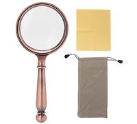 CHHELIHL Loupe professionnelle 5X, monture en alliage de zinc, loupe de lecture portable