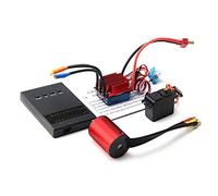 CHHELIHL Moteur à Couple élevé pour Voitures RC, Conception à 4 pôles et 12 emplacements, Rotor équilibré de précision, dissipateur Thermique en Aluminium usiné CNC, Ajustement (3800kV)