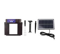 Chhelihl Porte de poulailler Automatique, pour la coopérative de volaille, Conception Anti-pincement, IP45 imperméable, énergie Solaire, Installation contrôlée, Installation (Brun foncé)