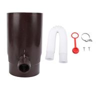 Chhelihl pour Un système de Collecte des eaux de Pluie Efficace, pour Un divertisseur de Descente Rond, Une Taille de 10 cm, pour Les systèmes d'irrigation, pour Les Aquariums, (Brun)