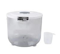 CHHELIHL Récipient de rangement de riz à grande capacité, pour les fournitures de cuisine alimentaires à grains de riz, seau scellé transparent avec distributeur, conception (Capacité de 15 kg / 33,1