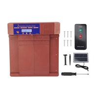 Chhelihl Solar Automatic Double Open Chicken Coop Porte, pour Duck Goose Farm, Télécommande, résistant aux intempéries, Capteur au crépuscule à l'aube, Installation Facile, (Antique Bronze)