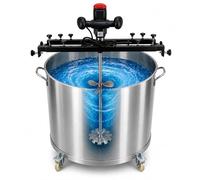 CHHMAELOVE Agitateur pneumatique sur Support 3200W - IBC Mixer Professionnel, contrôle continu Vitesse 0-800RPM, Tige 900mm, mélange Rapide de liquides de viscosité Moyenne D-Impeller