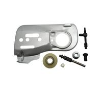 CHHOUZHPJS Plaque de Barre de Guidage de chaîne adaptée à Husqvarna 445 450 445E 450E, Kit d'écrou de tendeur d'engrenage à vis sans Fin d'huile, tronçonneuse