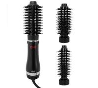 CHI Brosse Soufflante Ronde 3-en-1, Brosse Sèche-cheveux pour des Cheveux Lisses, 3 Têtes de Brosse Interchangeables et Réglages de Chaleur Ajustables