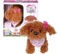Simba Chien en peluche Chichi Love Tea Cup Poodle – Court, aboie, bouge la queue, 16 cm, dès 3 ans