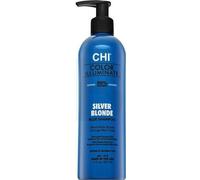 CHI Color Illuminate Silver Blonde Blue Shampooing teinté pour cheveux blonds platine et gris 355 ml
