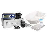 CHI-ENTERPRISE Ion Cleanser Deluxe Kit complet bain ionique pieds | Écran LCD clair, 100 protections, ceinture infrarouge, sel activation 100g | Spa bien-être maison durable