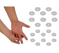 CHI-ENTERPRISE - Set d'anneaux de massage de qualité supérieure pour les doigts | Anneau anti-stress | Anneau d'acupression - Anneau d'anxiété | Contenu : 10 x anneaux anti-stress (10 x argentés /
